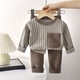 thumbnail image 1 of Cowsor Newborn Girl Clothes Baby Boys Sweatsuit Hooded Fleece Pullover and Pants Outfits Set Winter Loungewear 2 Piece, 1 of 4