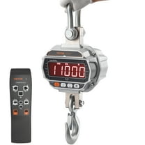 VEVOR Digital Crane Scale,11000 lbs/5000 kg, Industrial Heavy Duty Hanging Scale with Remote Control, Cast Aluminum Case & LED Screen, High Precision for Construction, Factory, Farm, Hunting (Silver)