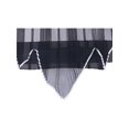 thumbnail image 4 of INSPIRE CHIC Women Pleated Chiffon Scarves, Contrast Color Trim Semi Sheer Stretchy Gauze Neck Scarf Neckerchief 43.3x19.7" Black, 4 of 5