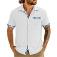 thumbnail image 3 of Vetsdori Fashion Shirts for Men Short Sleeve Summer Button up Casual Pocket Collar Outdoor Mens T-Shirts Graphic, 3 of 7