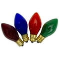 thumbnail image 1 of Northlight C7 Transparent Christmas Replacement Bulbs - MultiColor - 4ct, 1 of 3