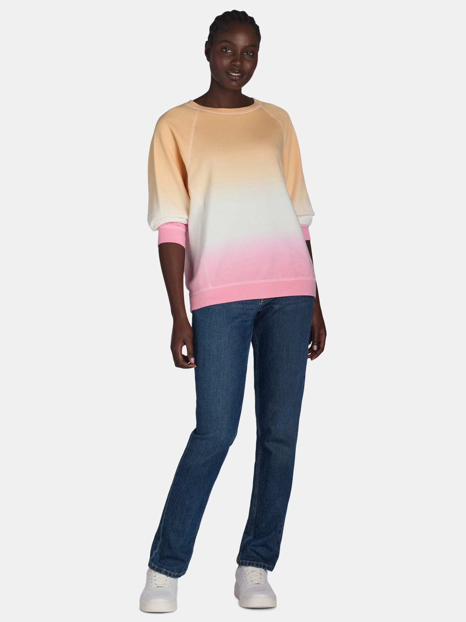 Time and Tru Washed Sweatshirt, Sizes XS-XXXL