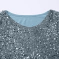 thumbnail image 7 of Toddler Girl Shirts Long Sleeve Loose Fit Glitter Crew Neck Casual Blouse Tee for Kids Blue 9 Years-10 Years, 7 of 7