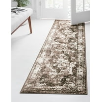 Rugs.com Monte Carlo Collection Rug – 2' x 8' Runner Light Brown Medium Rug Perfect For Living Rooms, Large Dining Rooms, Open Floorplans