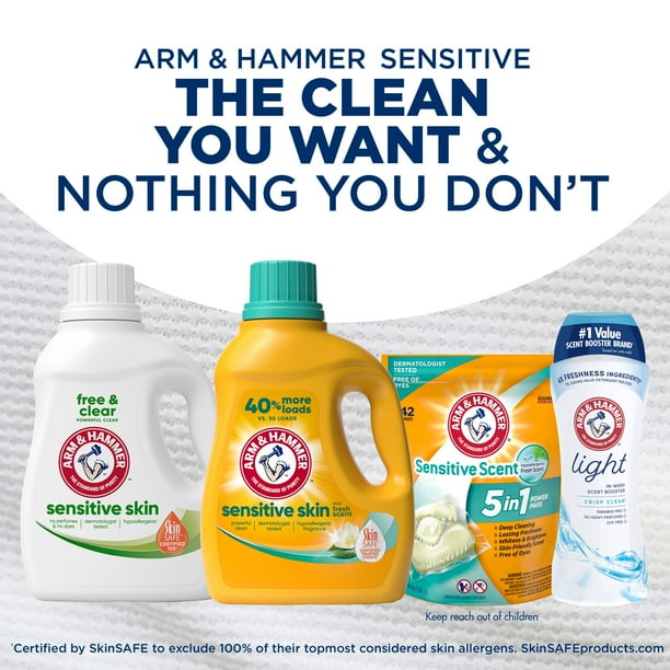 ARM & HAMMER Sensitive Detergent | Hotel wash solutions - Walmart