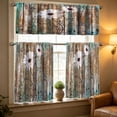 thumbnail image 7 of Iumwxz Nylon Semi Sheer Kitchen Curtains 3 Piece Set, Modern Solid Color Window Valance for Living Room Bedroom Dining Area, Light Filtering and Heat Insulating, 53.94x17.72in and 27.56x39.37in, 7 of 7