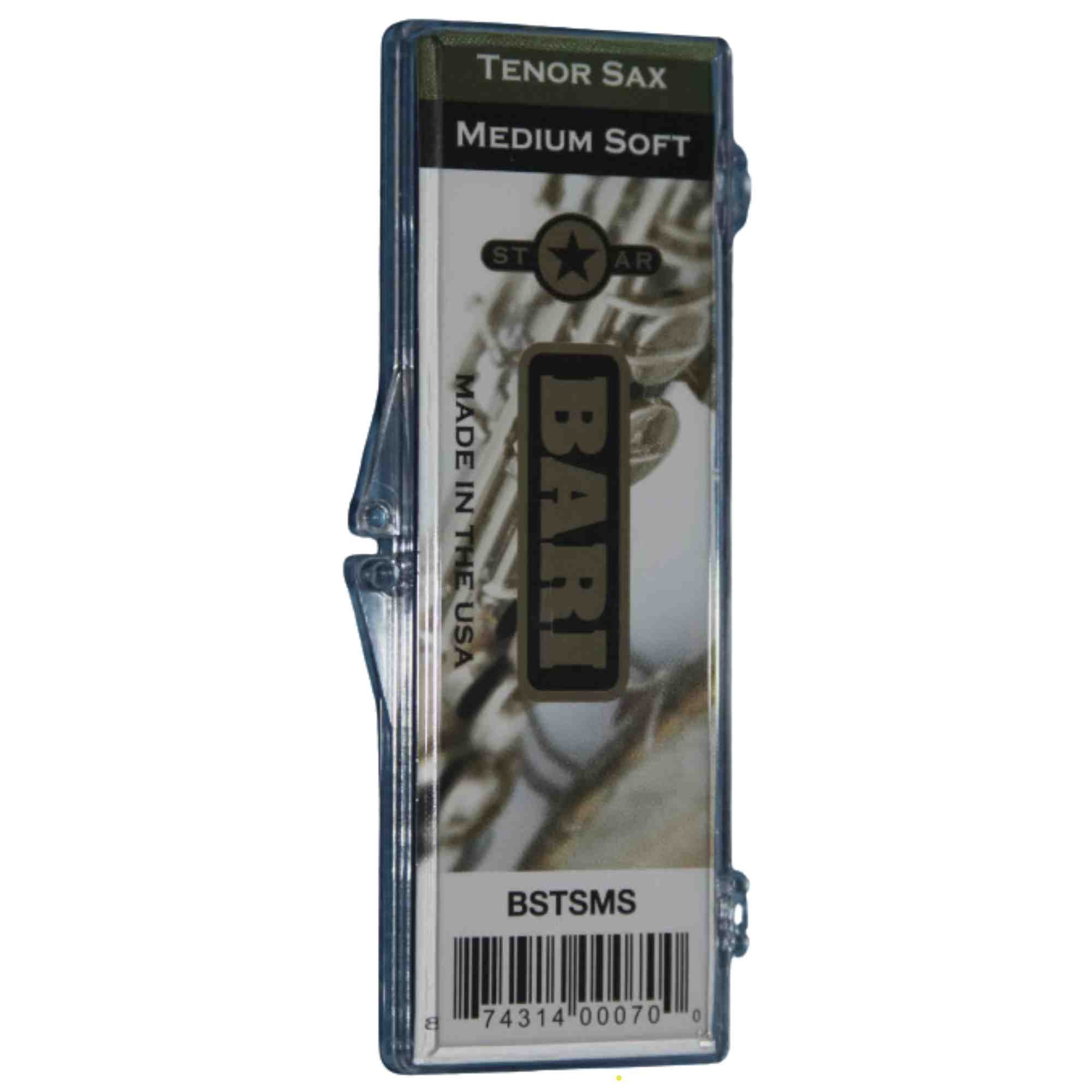 Bari Woodwind Star Bb Tenor Saxophone Synthetic Reed Strength Medium Soft (2.0-2.5) - BSTSMS
