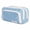 Blue, variant on Large Capacity Canvas Pencil Case Zippered Organizer Pen Bag Stationery Supplies Storage Pouch Cosmetic Travel Organizer For Office Desk Accessories Adults
