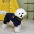 thumbnail image 5 of Winter Dogs Jumpsuit Coat with Back Zipper, Fleece Dog Pajamas – Warm Winter Dog Jackets, Plush Fleece Dogs Coat, Soft Cozy Pet Outfit for Pet (Blue-Green, Small), 5 of 7