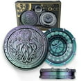 thumbnail image 3 of Metal DND Dice Spinner/Wand Dice, Cthulhu Awaken, Random King 7-in-2 Dual-Spin Wheels Dice, 3 of 10