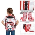 thumbnail image 4 of Hello Kitty 16" 3-PC Clear Backpack and Lunch Kit Set with Lunch Bag and Carabiner, 4 of 6