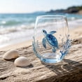 thumbnail image 3 of Ocean Animal Stemless Drinking Glasses 3.96in, Coastal Sea Creature Printed Cups, Decorative Beach Home Kitchen Bar Tumbler Decor,E by XSAOP, 3 of 7