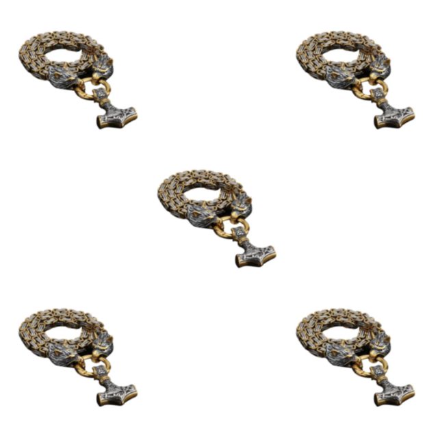 Wweixi Collier Pendentif en Acier Inoxydable Libérez l'Esprit avec Audacieux et Unique LSTZ-1-604 70cm 5ensemble