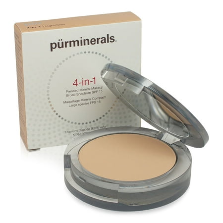 PR  4-In-1 Pressed Mineral Makeup - Light, 0.28 (Best Organic Mineral Makeup In Canada)