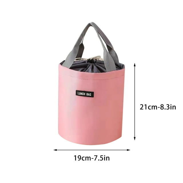 CEHVOM Sac à Lunch Isotherme Cylindrique Sac Isotherme Grand Papier D\'aluminium Sac à Lunch Rond Portable pour le Travail avec Sac Isotherme pour Riz Liquidation