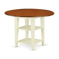 thumbnail image 2 of 3 Piece Dinette Set - Round Table & 2 Chairs - Buttermilk Cherry Finish - Kitchen Dining Room Set, 2 of 5