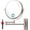 Nickel-1x/30x, variant on 1X/30X Wall Mounted Makeup Mirror, Double Sided Magnifying Mirror with Tweezers, Bathroom Makeup Mirror, Cosmetic Vanity Mirror with 360 Rotation Extendable Swivel Arm, Black