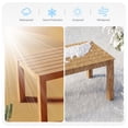 thumbnail image 4 of Wingyz Outdoor Patio Furniture Set, All Weather Plastic Dining Table 1PC, Wood Color, 4 of 8