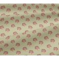 thumbnail image 5 of oneOone Viscose Jersey Fabric Floral & Flying Swan Block Print Fabric BTY 60 Inch Wide, 5 of 5