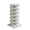 White, variant on Oufan 6 Tier Rotating Shoe Rack Tower, Spinning Shoe Display Lazy Susan, Revolving 360 Shoe Rack Storage Round Carousel, Vertical Handbag Rotate Shoes Closet Organization, White