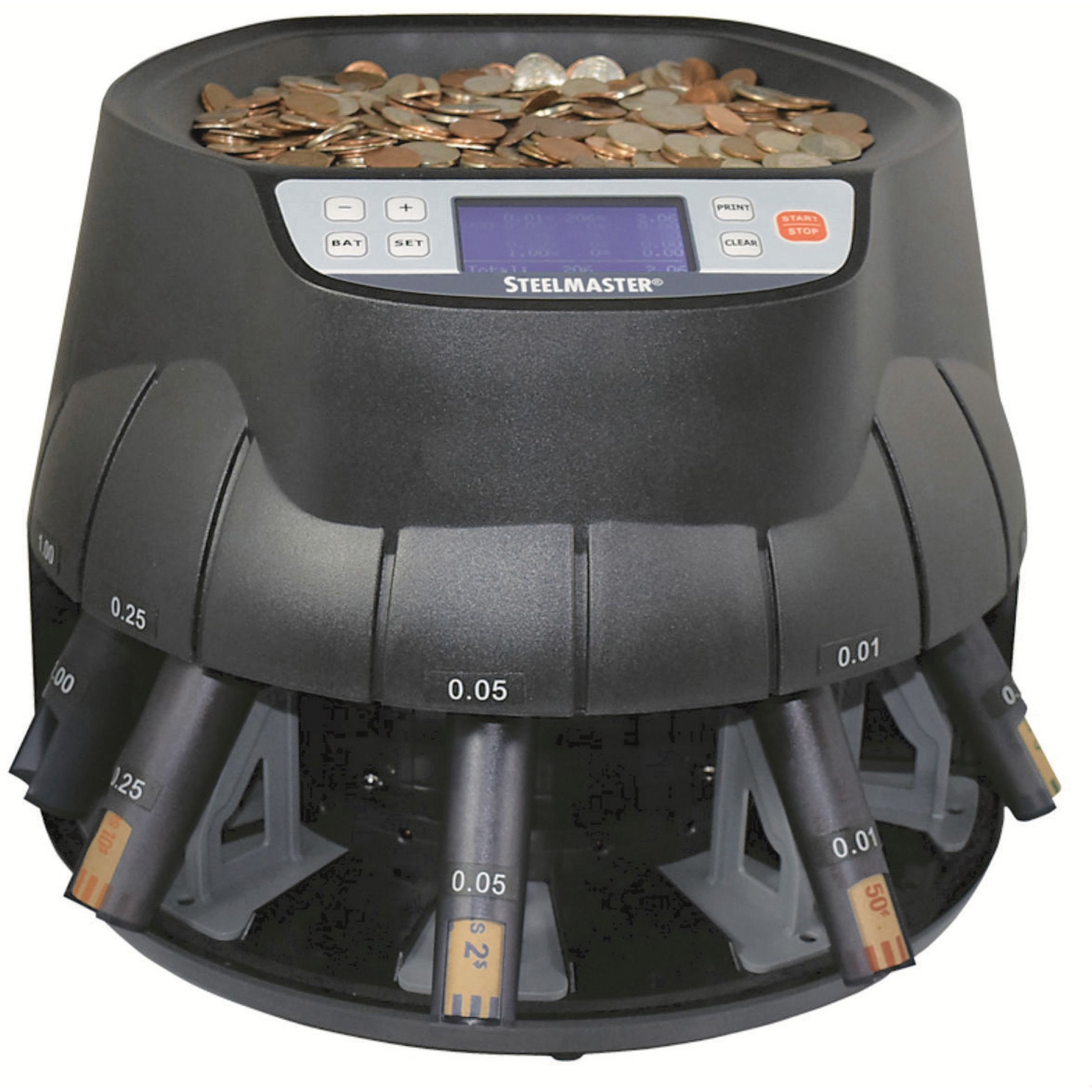 Steelmaster C200 Coin Sorter Allinone, Black