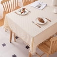 thumbnail image 2 of Living Room Table Cloth Rectangle, Decorative Table Cloth140*180cm Flower Embroidered with Tassels, Decorative Table Cloth Cotton,Sunflower tablecloth。, 2 of 3