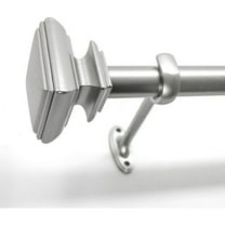 Decopolitan 7/8" Diameter Square Adjustable Curtain Rod Set