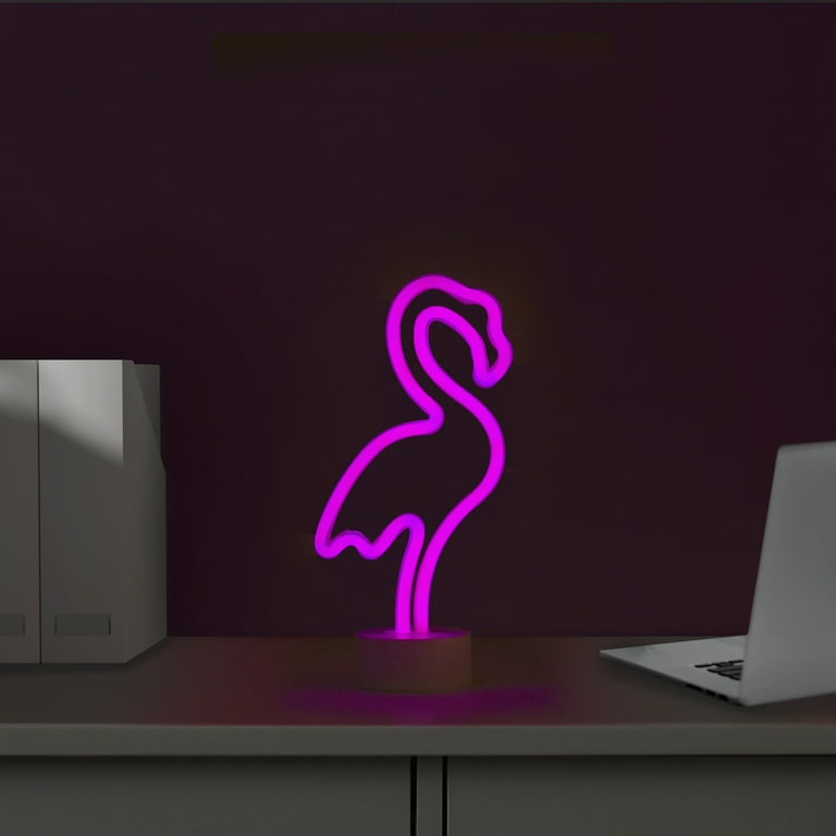 Northlight LED Flamingo Neon Table Light - 11.5