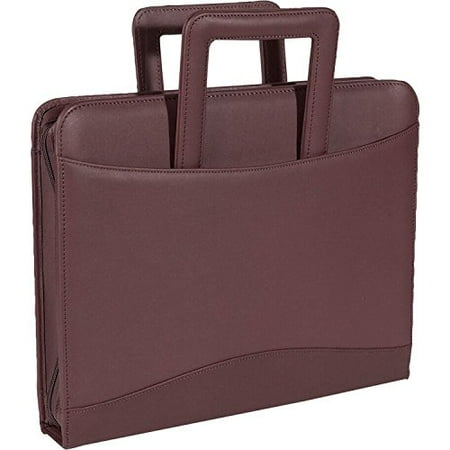 Royce Leather Top Grain - Royce Leather Zip Around Binder Portfolio - Top Grain Nappa Cowhide - Burgundy