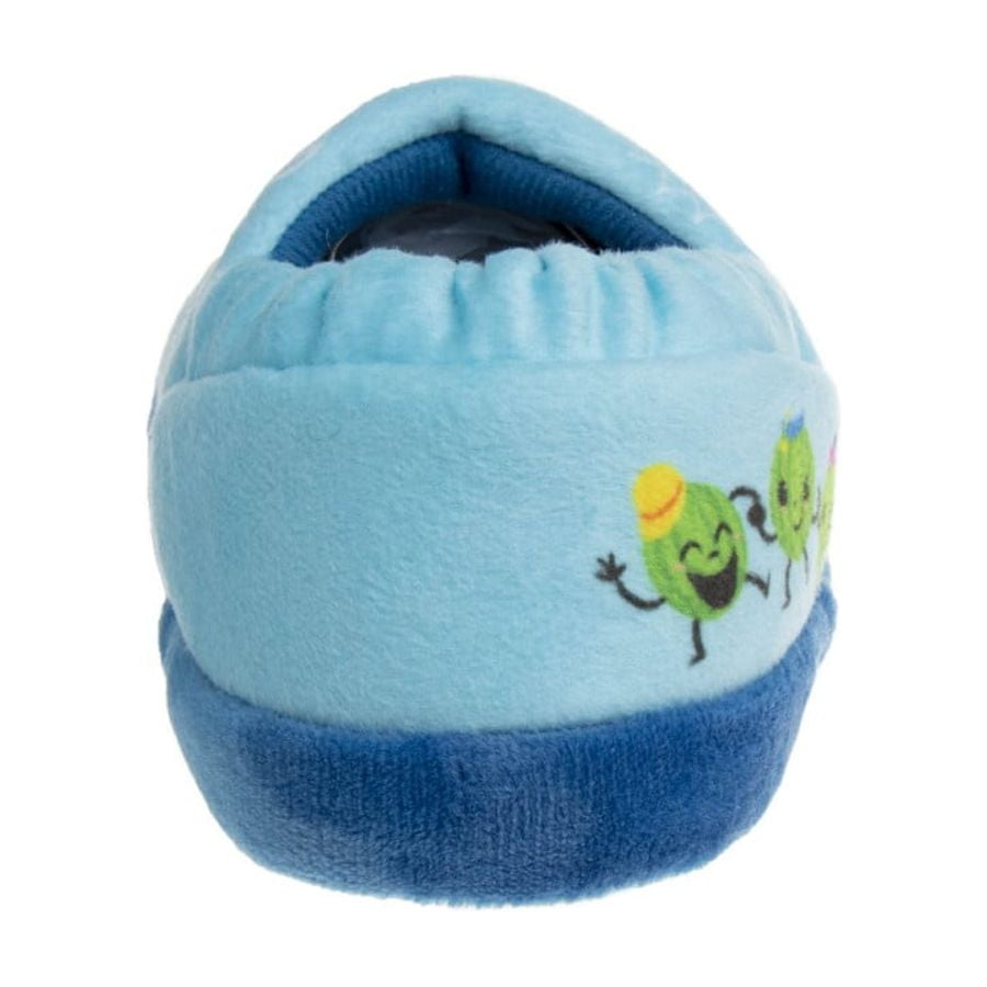 Cocomelon Dual Sizes Boys Nylex Fabric Slippers - Blue, 9-10