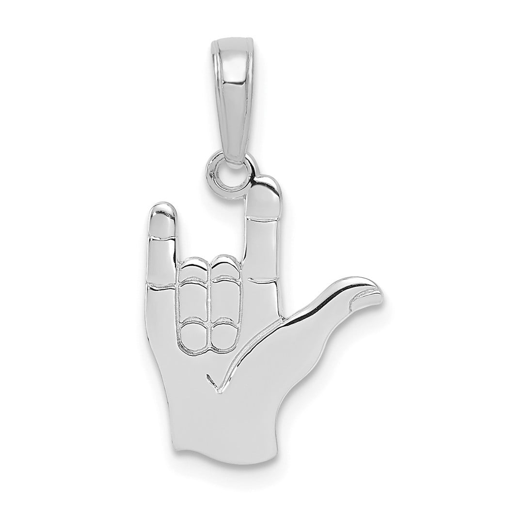 Jewelryweb 14k White Gold I Love You Hand Sign Language Pendant Jewelry Gifts For Women 7 Grams Walmart Com Walmart Com Jewelryweb 14k White Gold I Love You Hand Sign Language Pendant Jewelry Gifts For Women 7 Grams Walmart Com Walmart Com