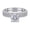 Silver, variant on Homesteed Women Engagement Ring Round Cut Cubic Zirconia Silver Wedding Ring Set Non Tarnish Bridal Ring Gift for Her, Size 10