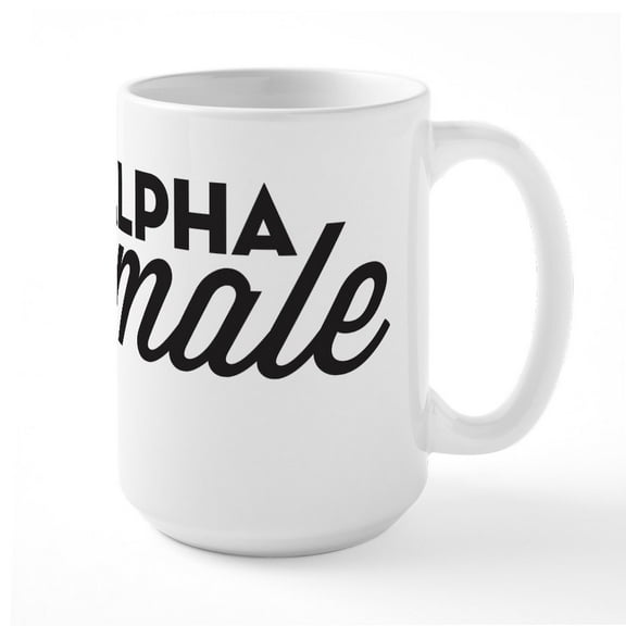 CafePress - Alpha Female Large Mug - 15 oz Ceramic Large White Nolvety Mug