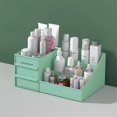 thumbnail image 1 of Caja de cosméticos tipo cajón, tocador, caja de almacenamiento de cosméticos de escritorio, compartimento, estante de acabado, 1 of 5