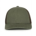 thumbnail image 2 of Outdoor Cap PDT20M Slight Pre-Curved Visor Cap-Olive/Brown, 2 of 8