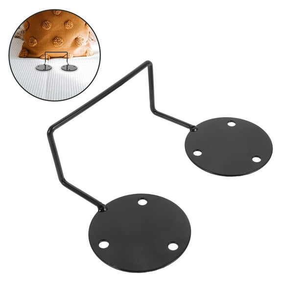 NICEXMAS 2-Pack Black Mattress Retainer Bars for Metal and Wood Bed Frames, Secure Mattress Holder Support