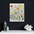 thumbnail image 4 of COMIO Colorful Wildflower Wall Art Botanical Wall Art Watercolor Flower Canvas Wall Art Floral Prints Flower Pictures Wall Decor Floral Painting for Living Room Bedroom Decor, 4 of 4
