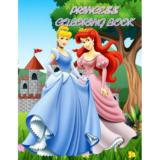 Princess Coloring Book : Great Coloring Pages for Kids! - Cute Princess Coloring Book, Perfect for Girls: Elsa, Anna, Frozen, Royal (Paperback)