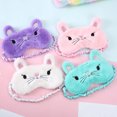 thumbnail image 5 of Coofit Sleep Mask Cute Plush Cartoon Animal Eye Cover Sleeping Eye Mask Blindfold, 5 of 5