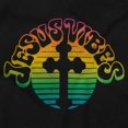 thumbnail image 2 of Christian Faith Jesus Vibes Cross Plus Size Crewneck Graphic Tee Shirt Brisco Brands 3X, 2 of 6