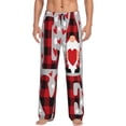 thumbnail image 2 of Picia Buffalo Plaid Love And Gnome Mens Soft Woven Cotton Elastic Waistband Sleep Pajama Pant Lounge Sleep Pant With Pockets And Drawstring-, 2 of 9