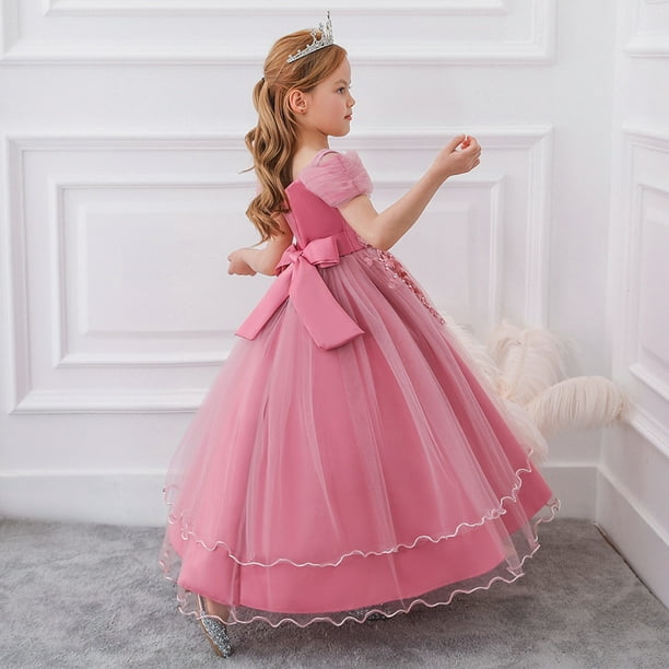 Luxury Girls Evening Ball Gown Child Princess Dress for Birthday Weddings  Cocktail Party Costume Long Prom Dresses 12 14 Years