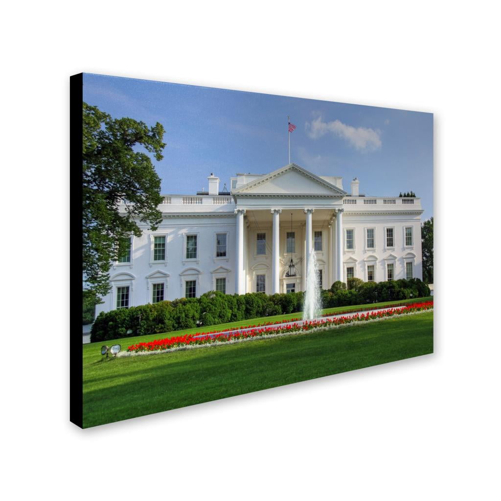 Trademark Fine Art "White House" Canvas Art by CATeyes