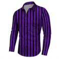 thumbnail image 1 of Camisa nueva para hombre, camisa informal con estampado de rayos, camisa de fiesta con solapa, diseño de diseñador de lujo a la moda, camisa de tela cómoda con botones, 1 of 6