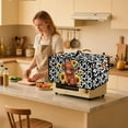 thumbnail image 3 of Renewold Toaster Oven Cover Stain-Resistant Air Fryer Smart Oven Protector with Storage Pockets Easy Clean Kitchen Appliance Accessories, 18.5 x 14.5 x 9 Inches, Cute Highland Cattle Cow Print, 3 of 7
