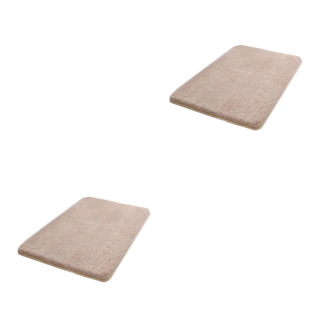 Naiovety Alfombra antideslizante para baño, suelo de baño, seguro, duradero y , absorbe rápidamente el agua, color crema, 40*60CM color crema 40*60 CM 2Conjunto