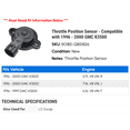 thumbnail image 2 of Throttle Position Sensor - Compatible with 1996 - 2000 GMC K3500 1997 1998 1999, 2 of 2
