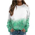 thumbnail image 2 of ICHUANYI Liquidación Mujer Moda Invierno Manga Larga Blusa Cuello Redondo Casual Jersey Tops Sudaderas ICHUANYI WER202308233132, 2 of 6