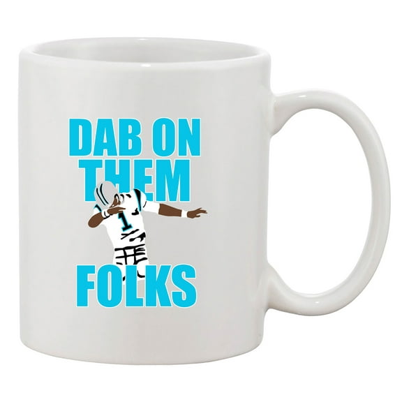 Dab On Them Folks Football Sports Funny DT White Coffee Mug