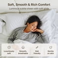 thumbnail image 6 of California Design Den 1000 Thread Count Queen Pillow Cases, 100% Cotton Sateen Weave, Soft Refined Set of 2 Standard Pillow Cases Fit Standard or Queen Size Pillows, Gray, 6 of 9